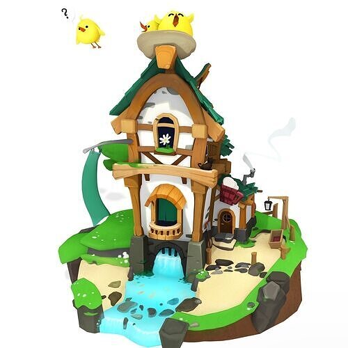 HOUSE WATER BIRD 3D print model