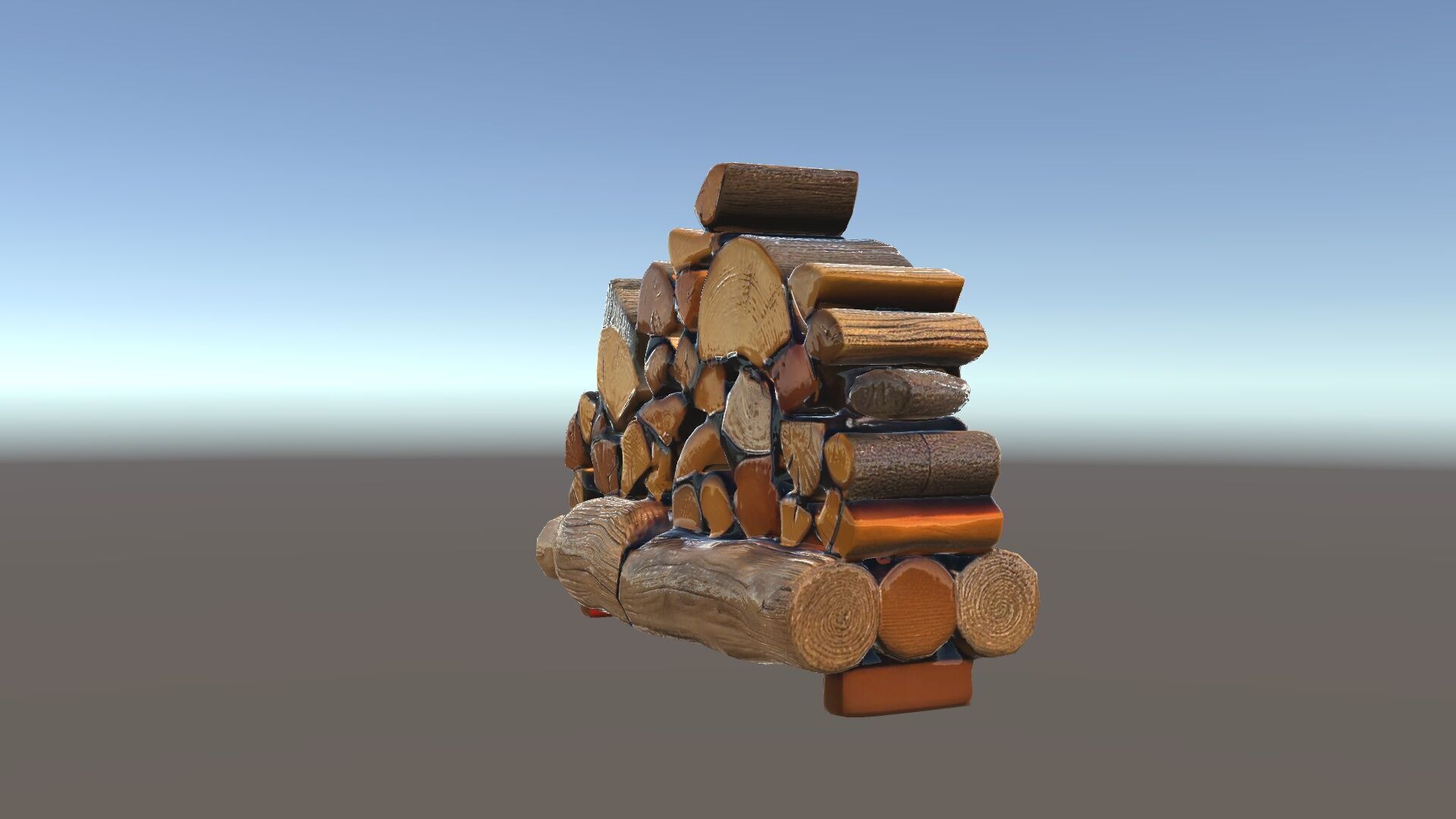 Realistic Firewood Stack Model Pack Low-poly 3D model_33