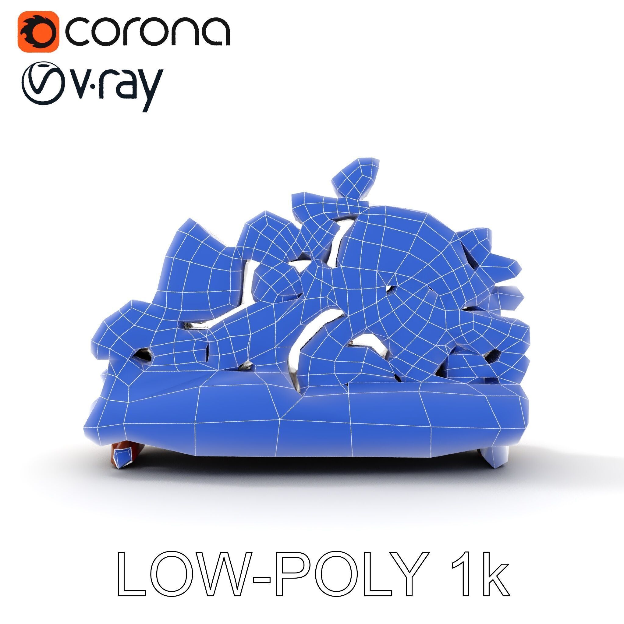 Realistic Firewood Stack Model Pack Low-poly 3D model_20