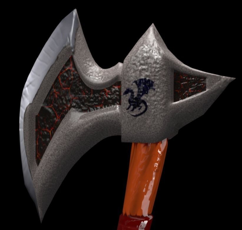 Game Asset Hammer - Low Poly  Low-poly 3D model_2