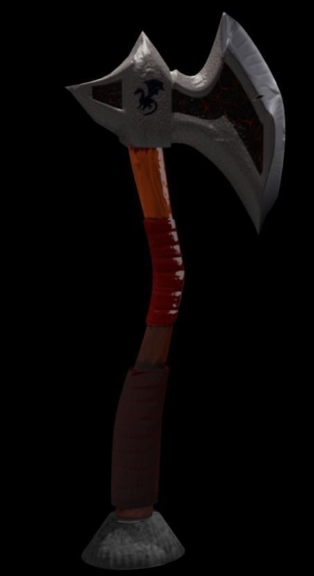 Game Asset Hammer - Low Poly  Low-poly 3D model_0