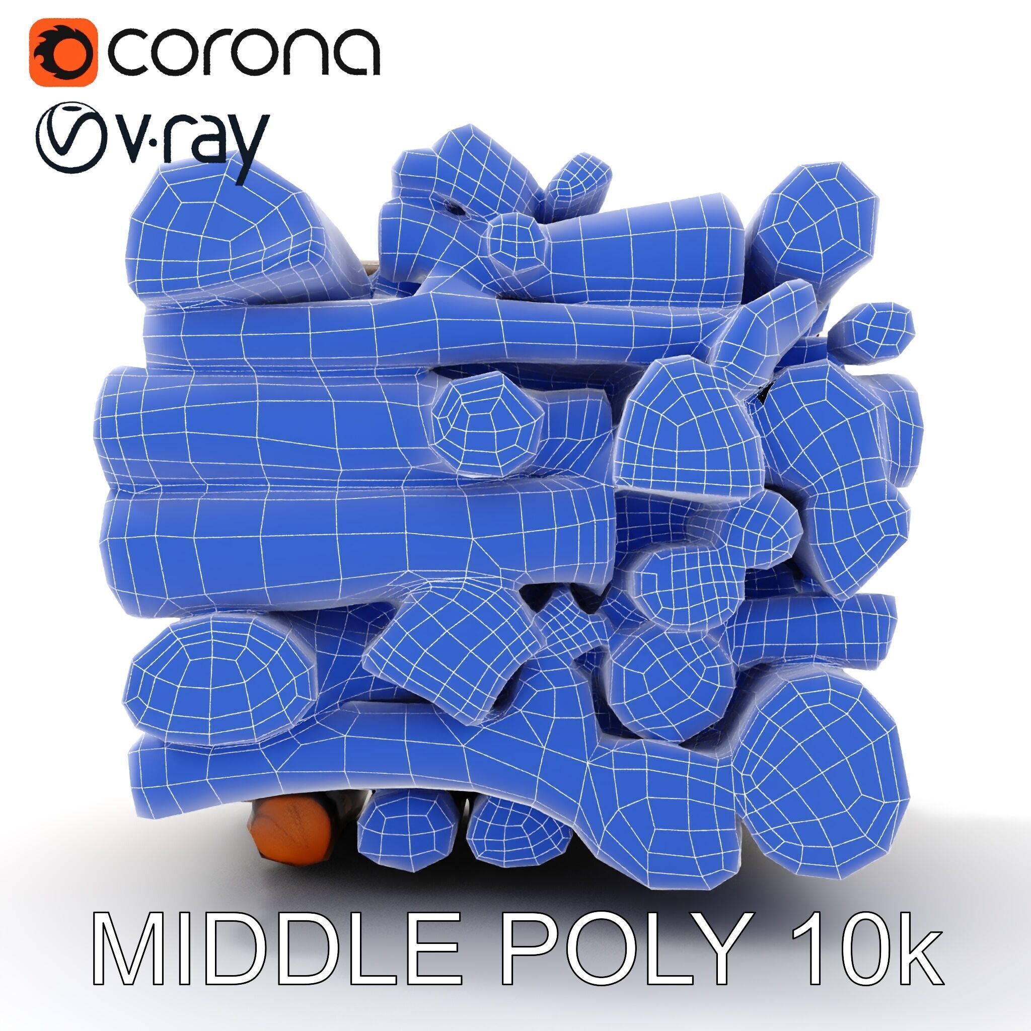 Realistic Firewood Stack Model Pack for D Projects Low-poly 3D model_19