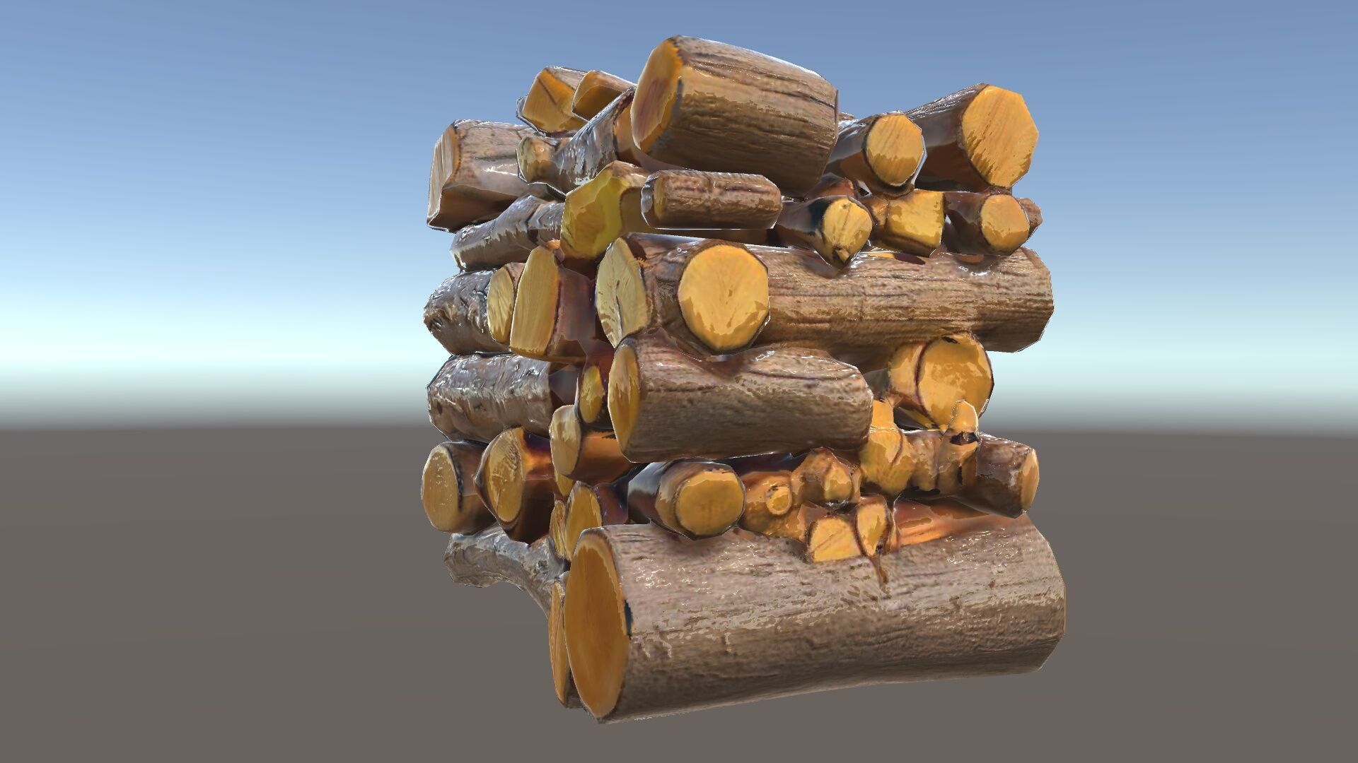 Realistic Firewood Stack Model Pack for D Projects Low-poly 3D model_33