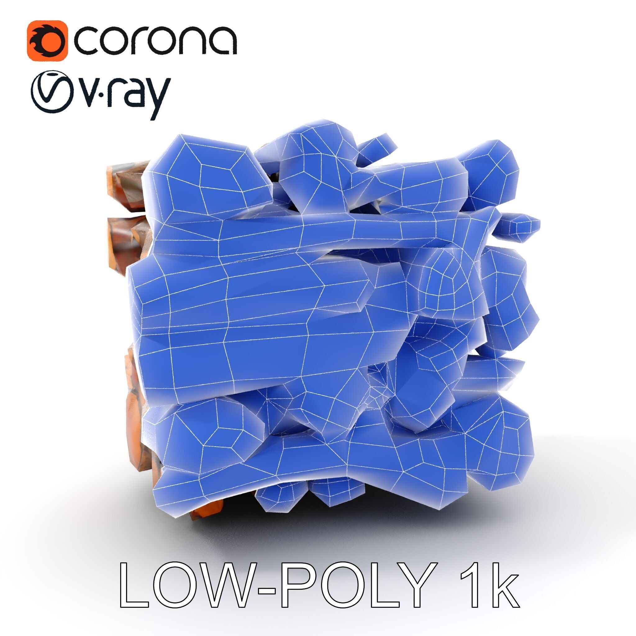 Realistic Firewood Stack Model Pack for D Projects Low-poly 3D model_31