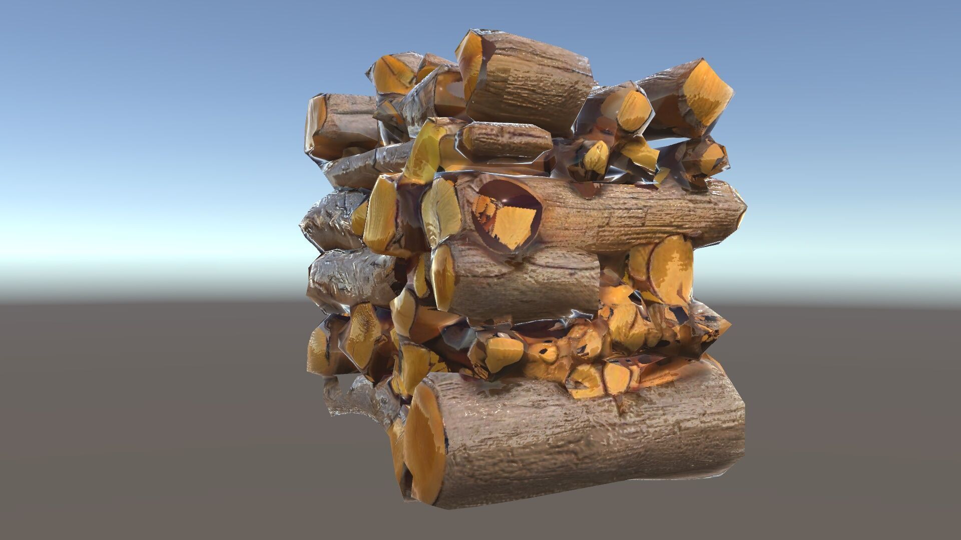 Realistic Firewood Stack Model Pack for D Projects Low-poly 3D model_34