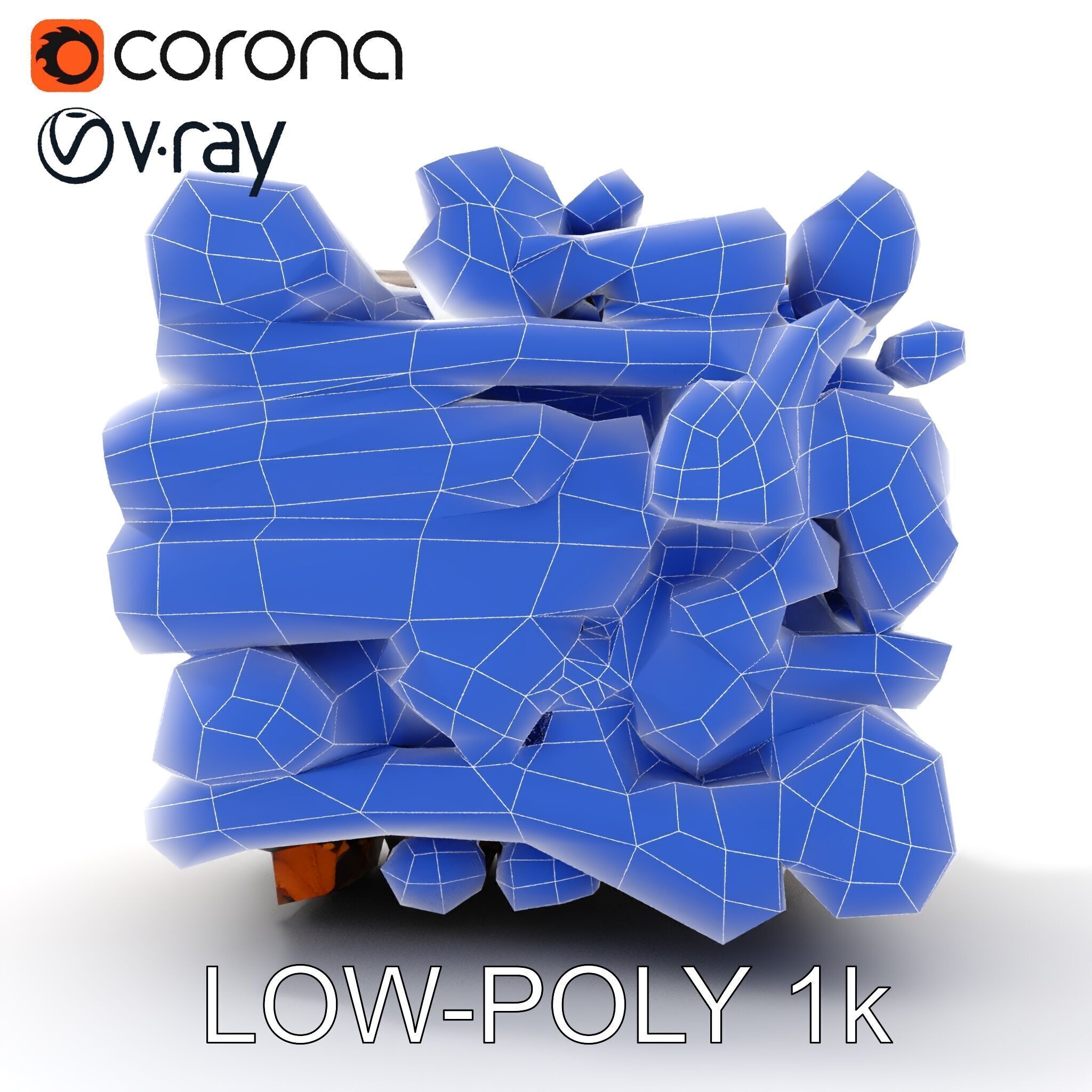 Realistic Firewood Stack Model Pack for D Projects Low-poly 3D model_20