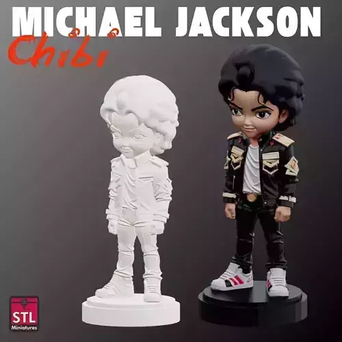 Michael Jackson Chibi Comic Style FanArt