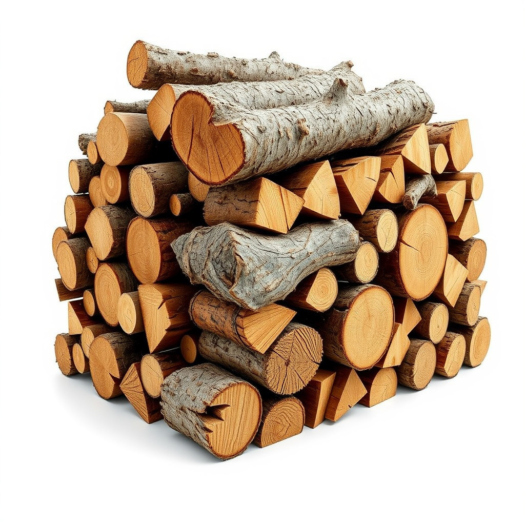 Firewood Stack model pack for D rendering and games Low-poly 3D model_2