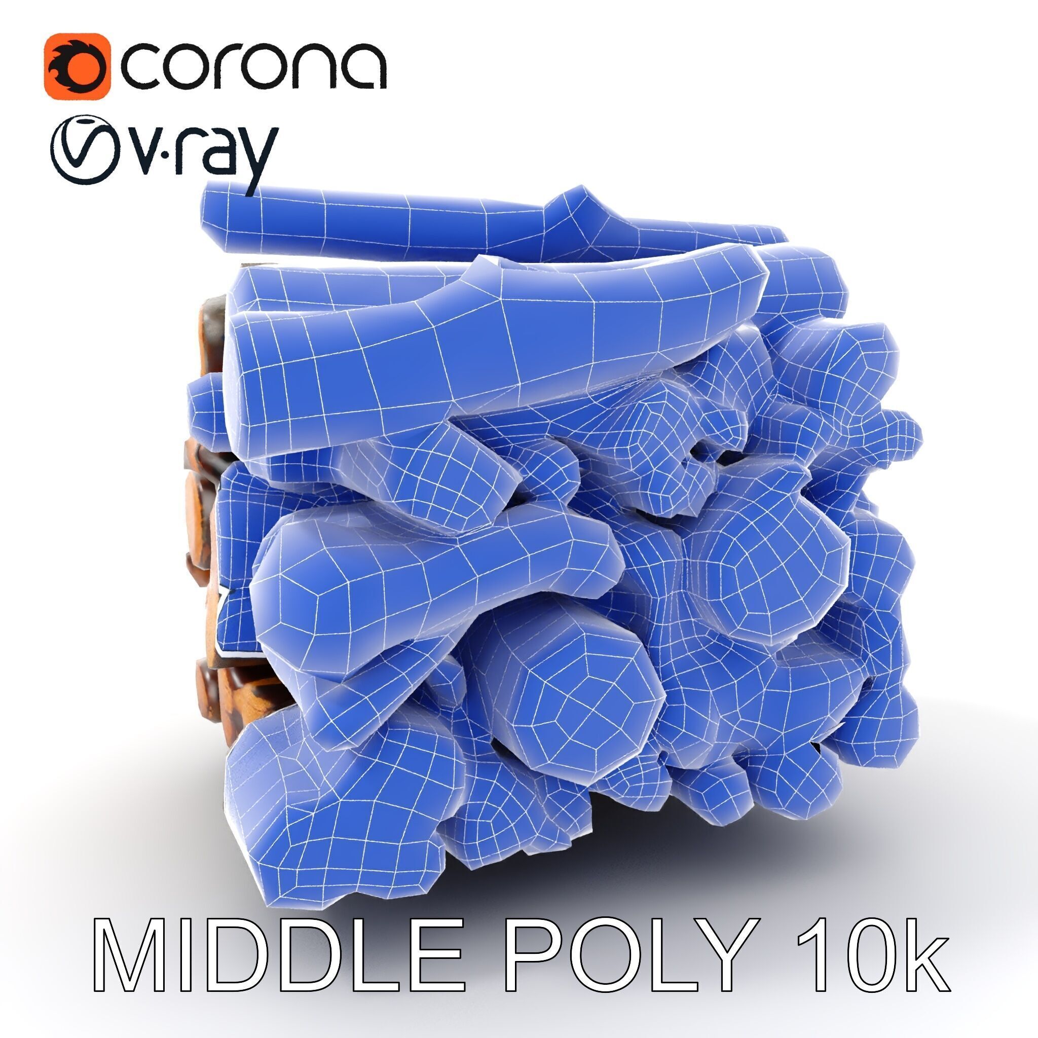 Firewood Stack model pack for D rendering and games Low-poly 3D model_21