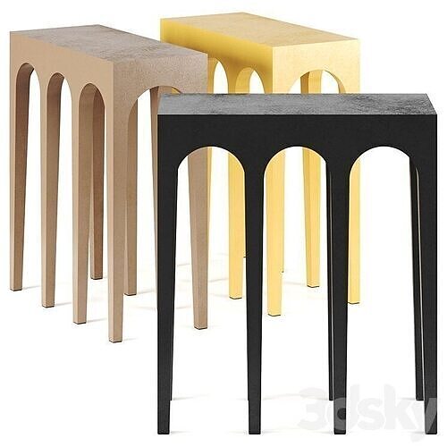 Bow Console Table Free 3D model
