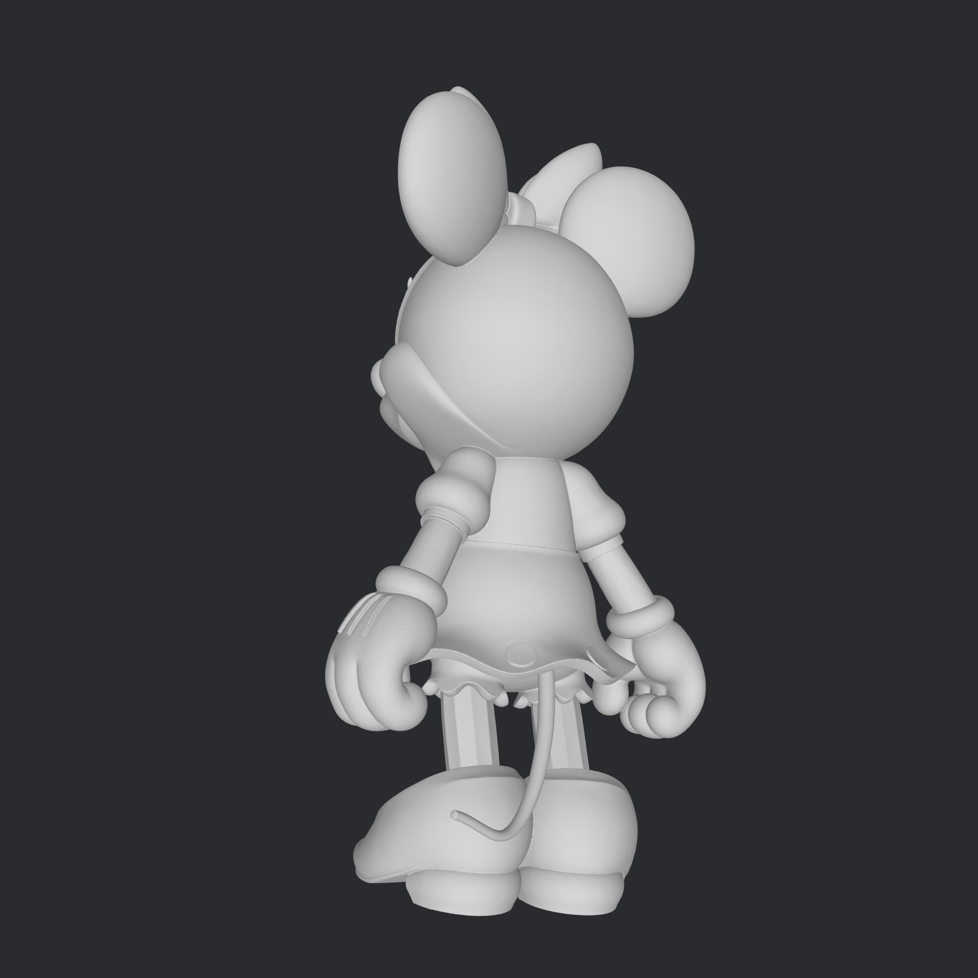 minie mouse figure 3D print model_1