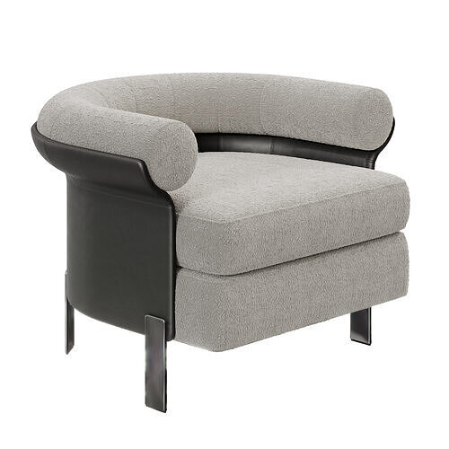 Minotti Mattia Armchair by Rodolfo Dordoni 3D model