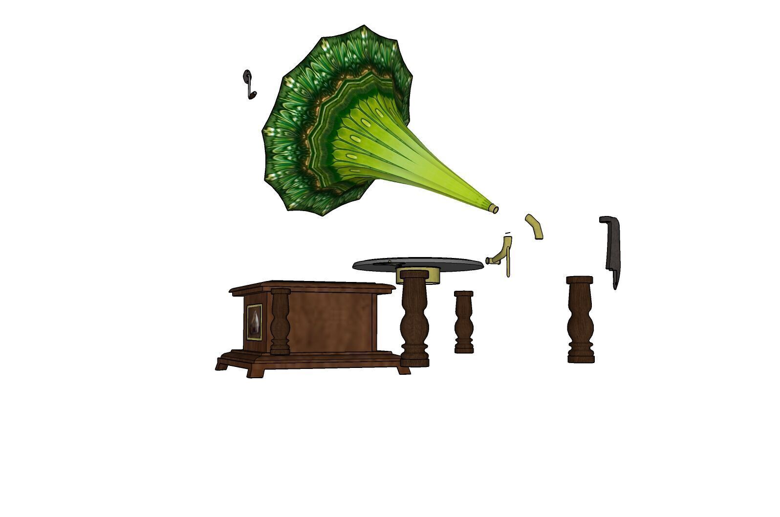 RADIO MEGAPHONE AUDIO 3D print model_5