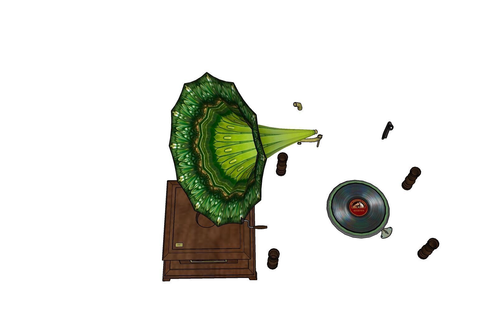 RADIO MEGAPHONE AUDIO 3D print model_6