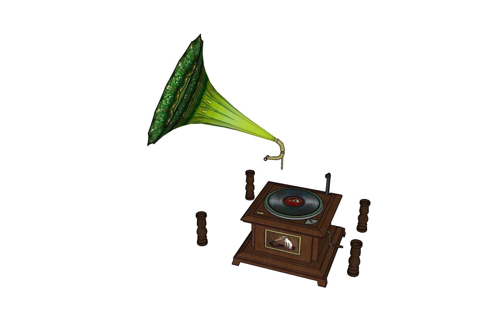 RADIO MEGAPHONE AUDIO 3D print model_2