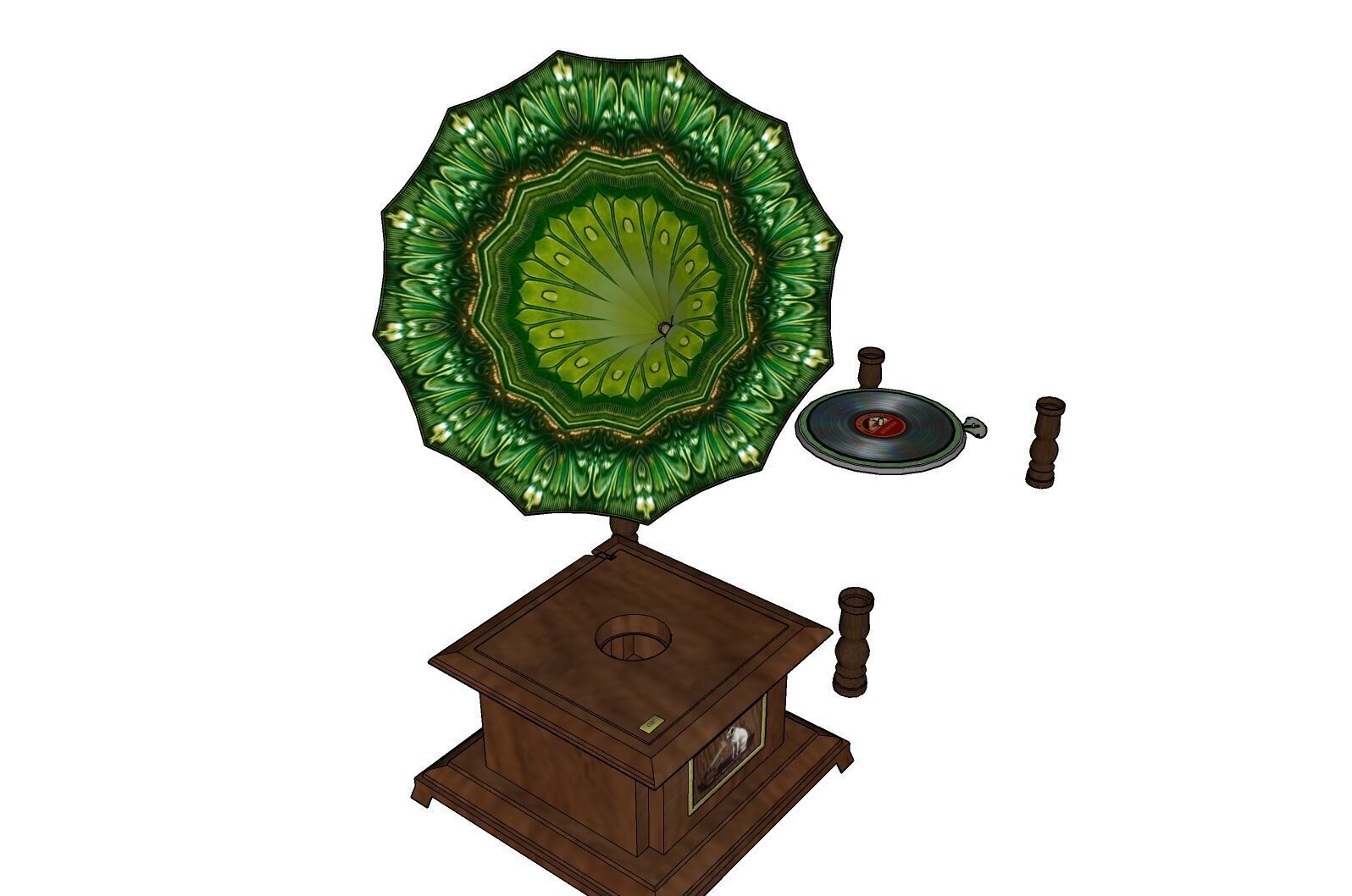 RADIO MEGAPHONE AUDIO 3D print model_4