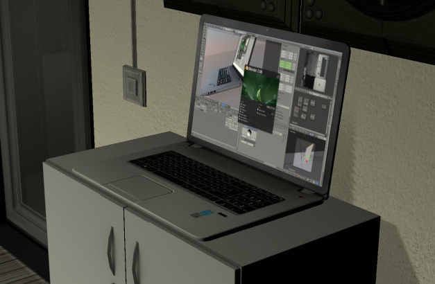 BGE Building Free low-poly 3D model_9