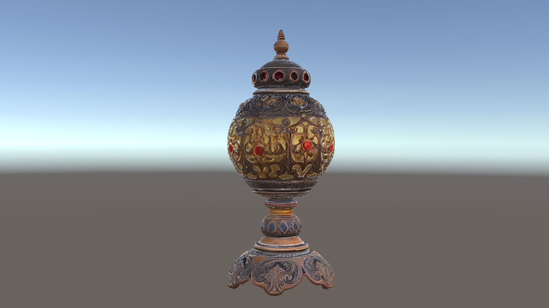 Ornate Vintage Lantern D Model Pack Low-poly 3D model_33