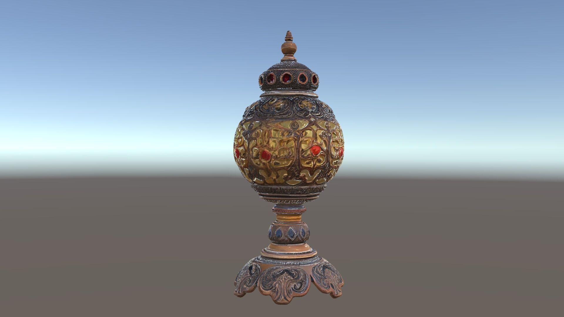 Ornate Vintage Lantern D Model Pack Low-poly 3D model_5