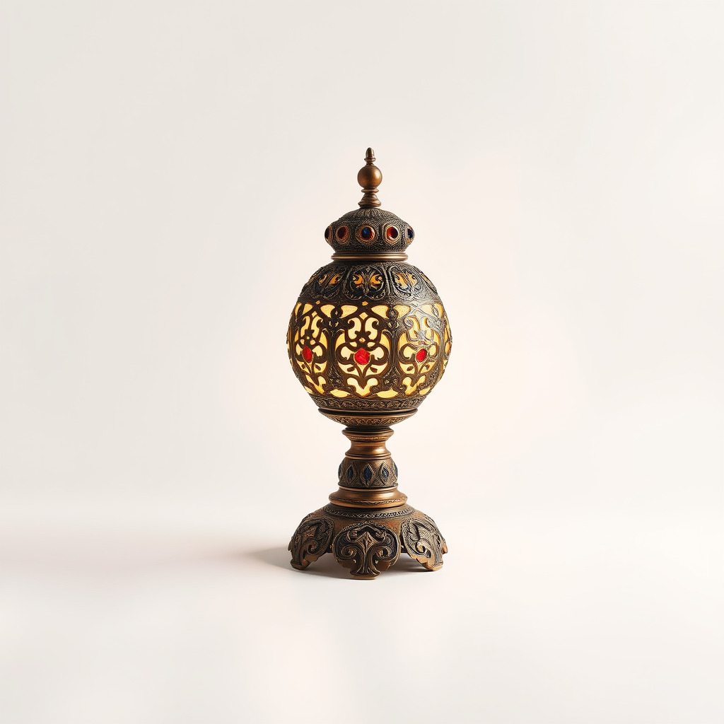 Ornate Vintage Lantern D Model Pack Low-poly 3D model_2