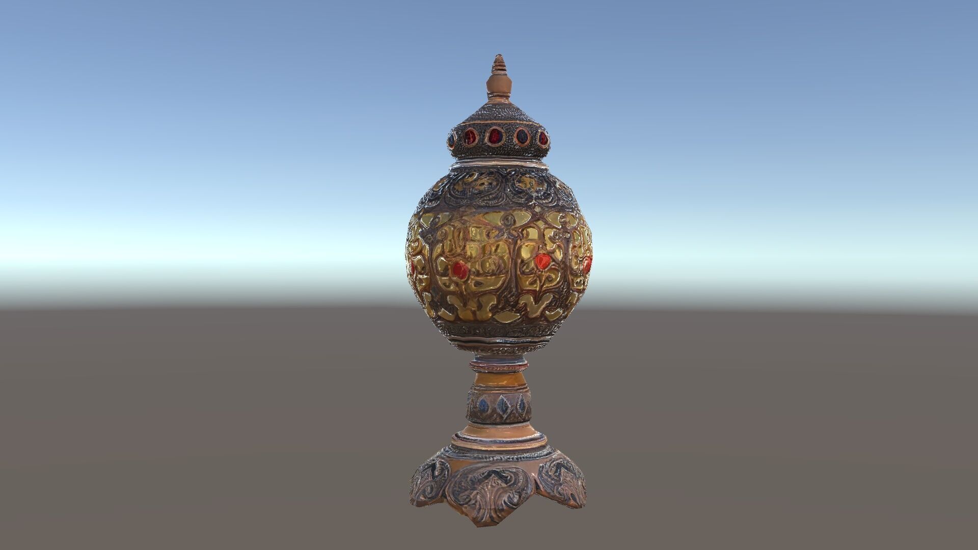 Ornate Vintage Lantern D Model Pack Low-poly 3D model_34