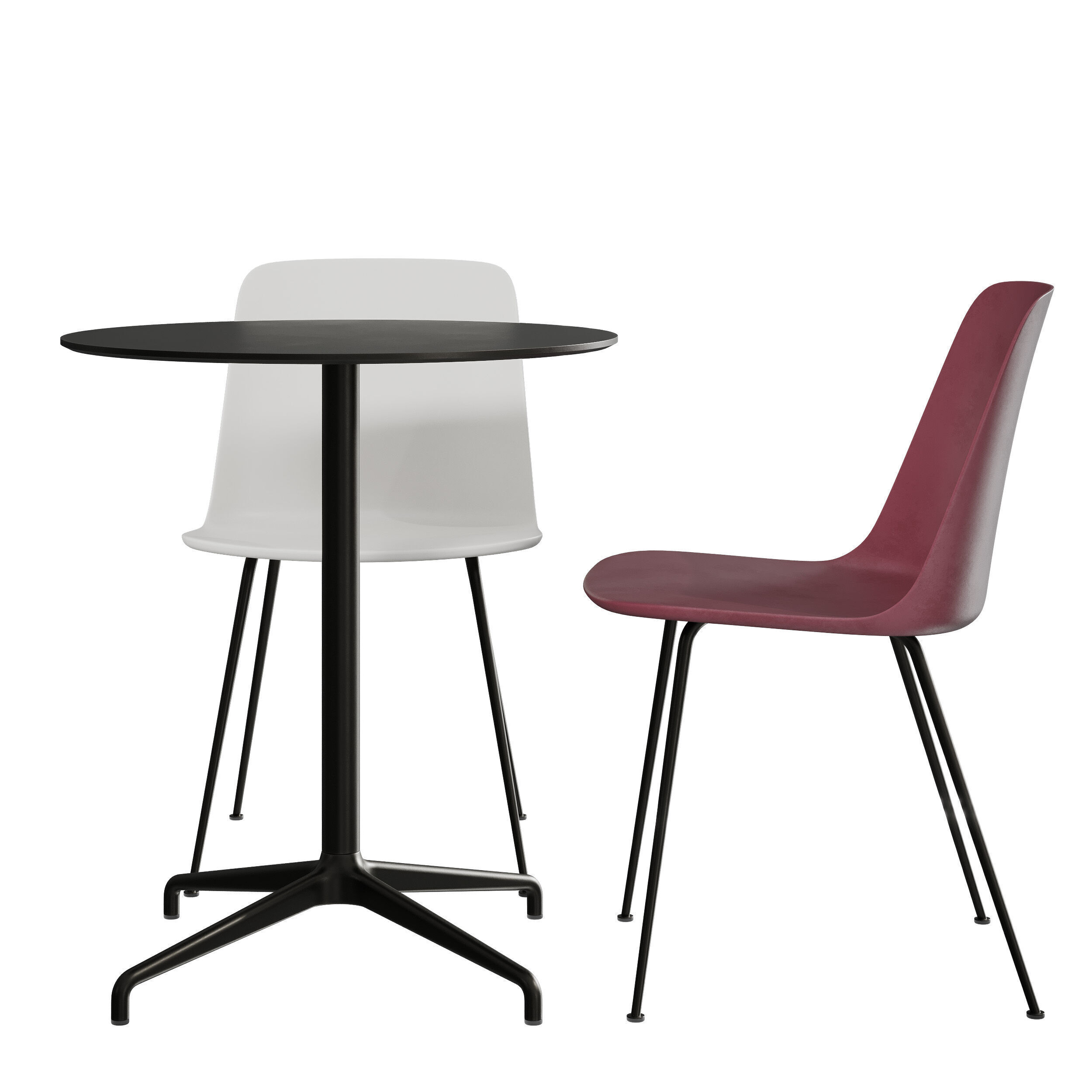 AndTradition HW6 ATD5 Chair and Table by Hee Welling 3D model_4