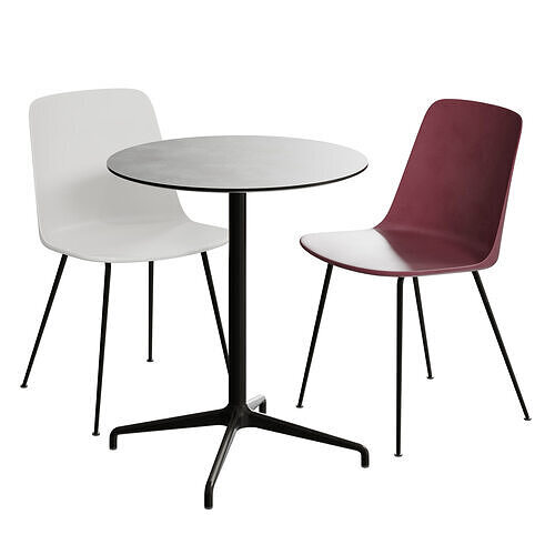 AndTradition HW6 ATD5 Chair and Table by Hee Welling 3D model