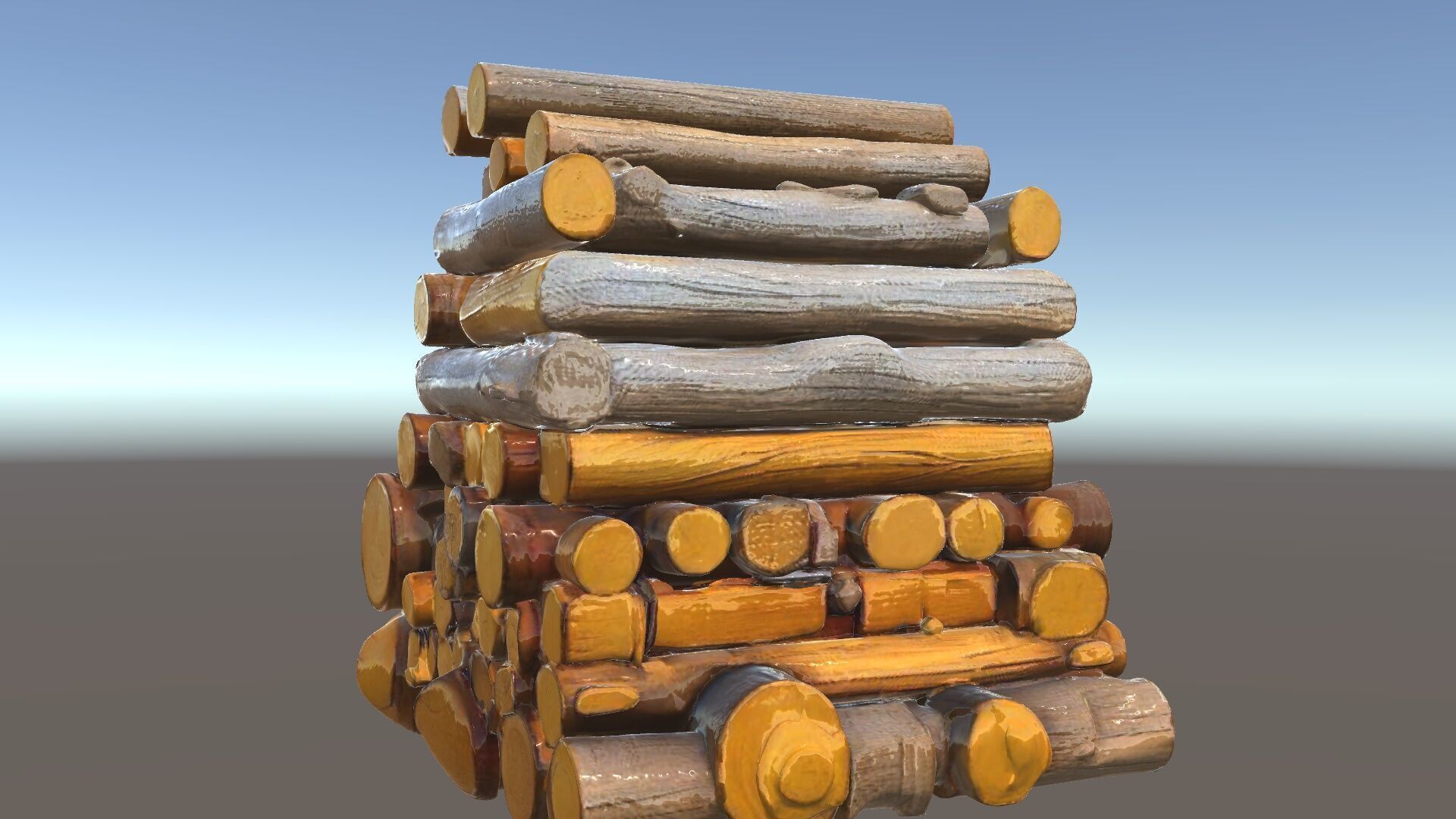 Realistic Firewood Logs Model Pack for D Environments Low-poly 3D model_33