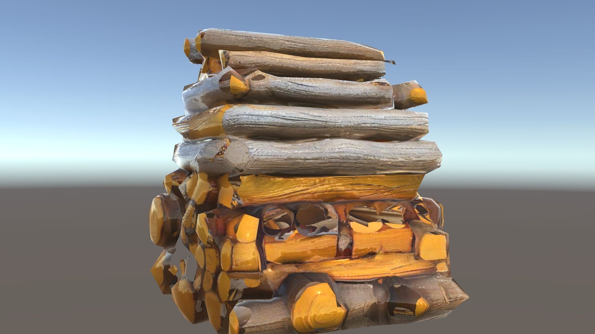 Realistic Firewood Logs Model Pack for D Environments Low-poly 3D model_34