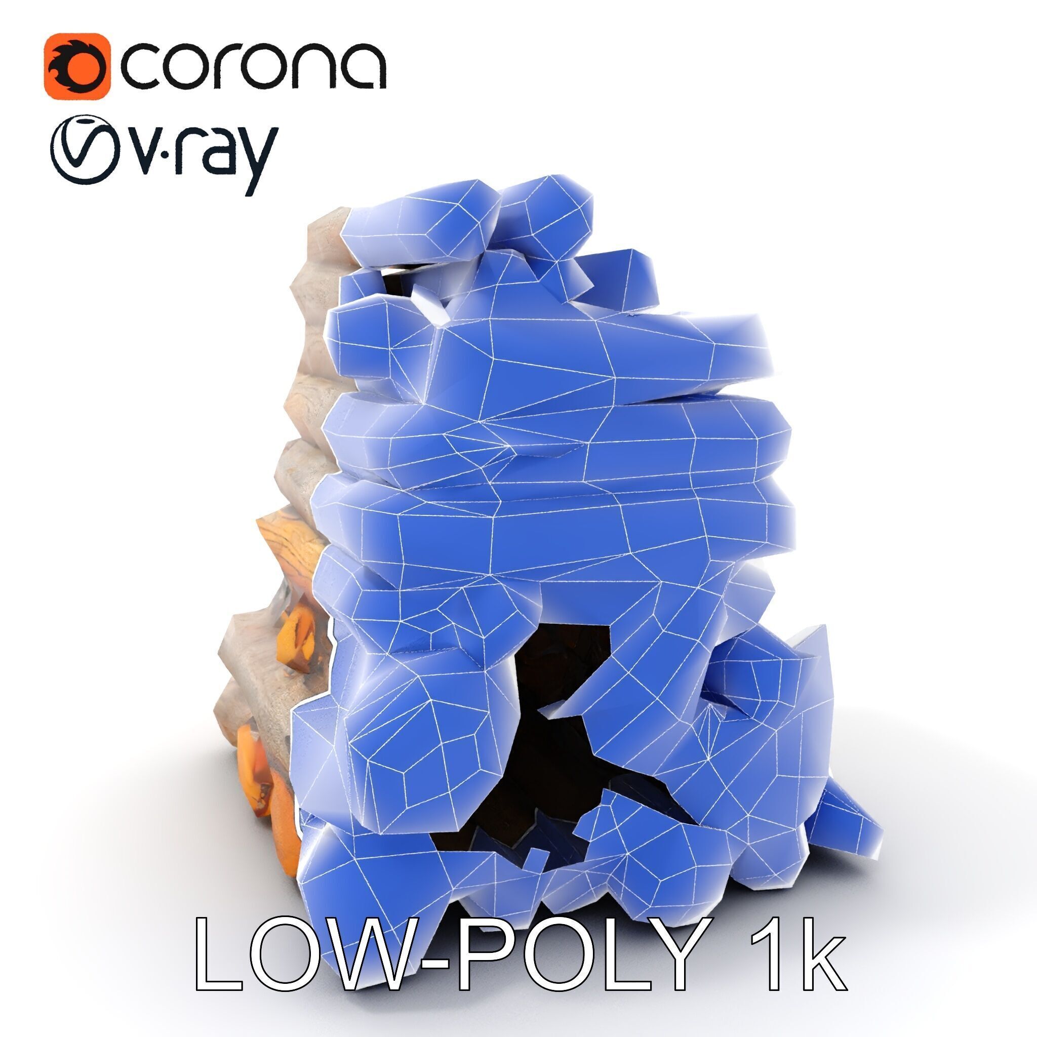 Realistic Firewood Logs Model Pack for D Environments Low-poly 3D model_20