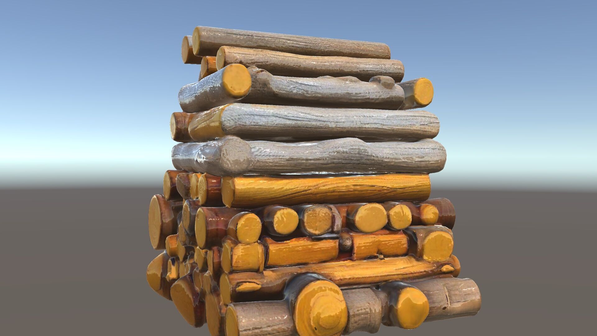 Realistic Firewood Logs Model Pack for D Environments Low-poly 3D model_5
