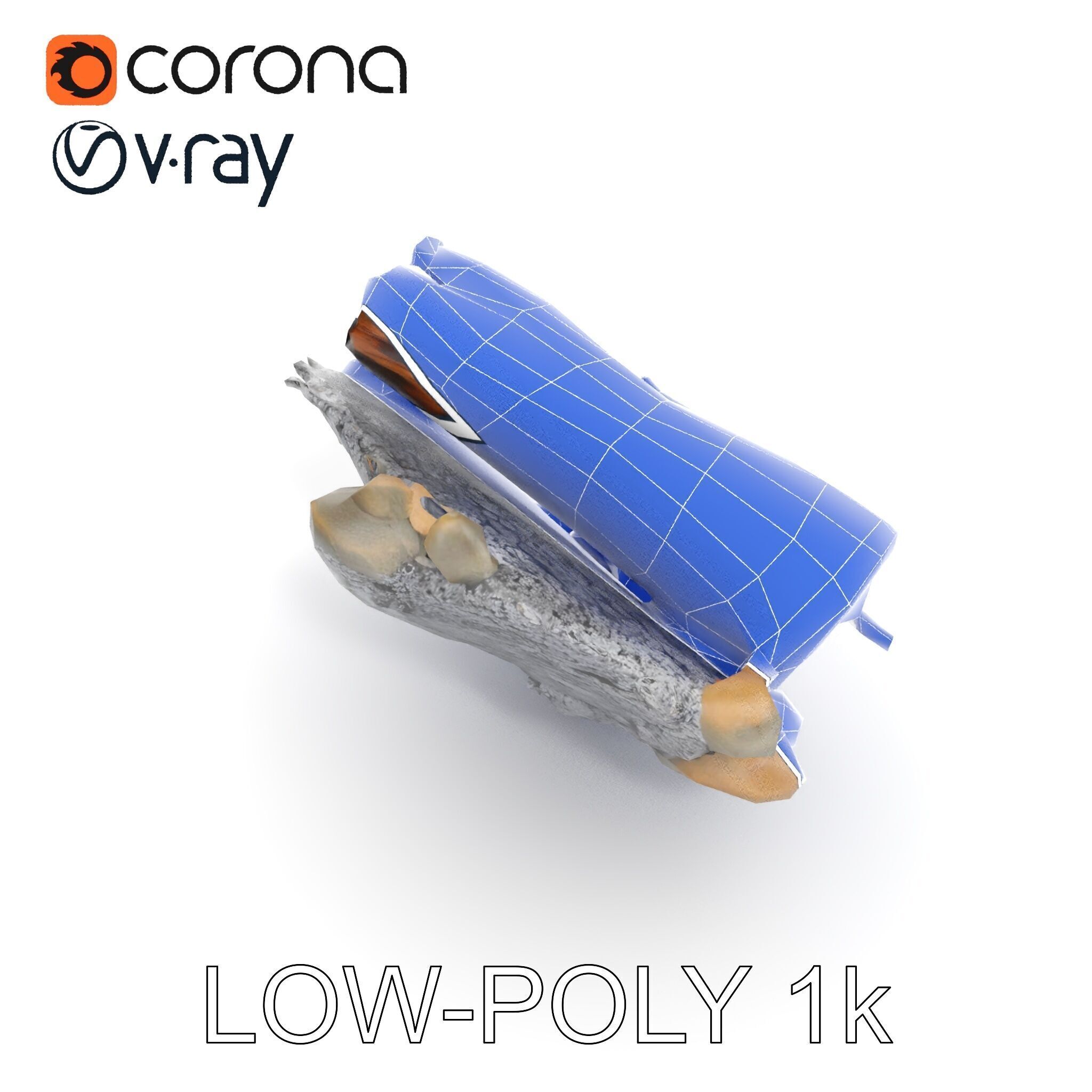 Charred Log and Ashes with Rocks Model Pack Texture_28