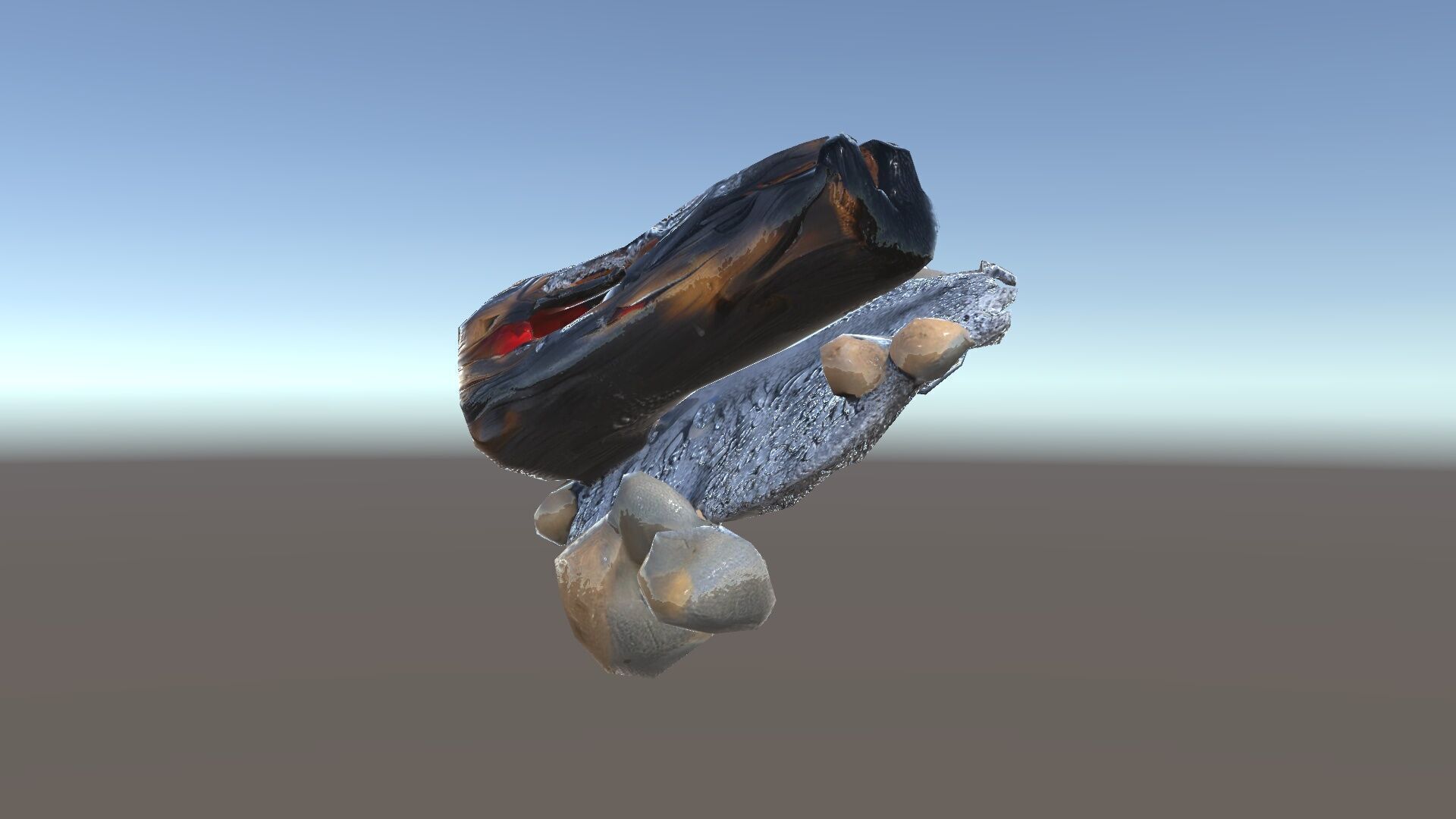 Charred Log and Ashes with Rocks Model Pack Texture_34