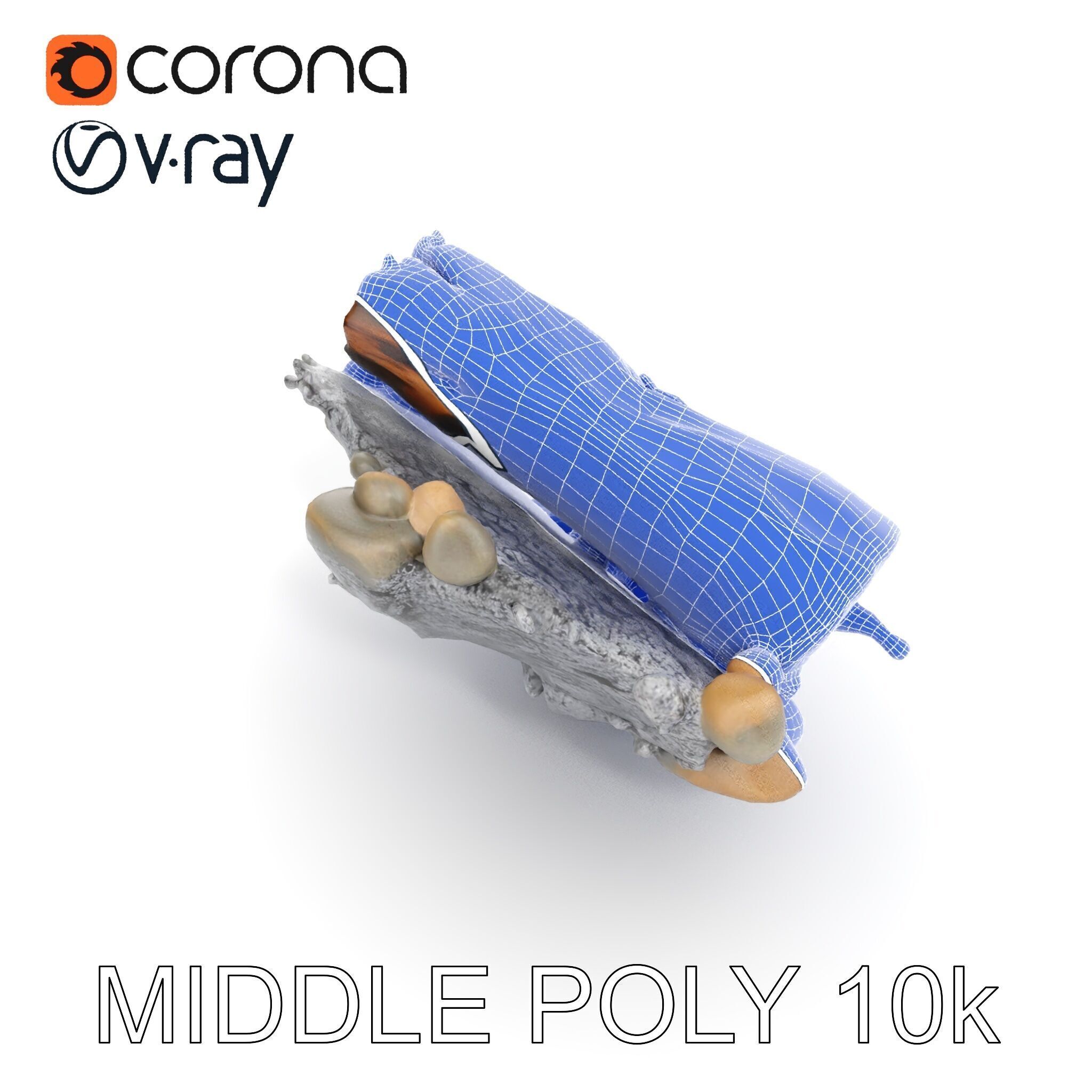 Charred Log and Ashes with Rocks Model Pack Texture_14