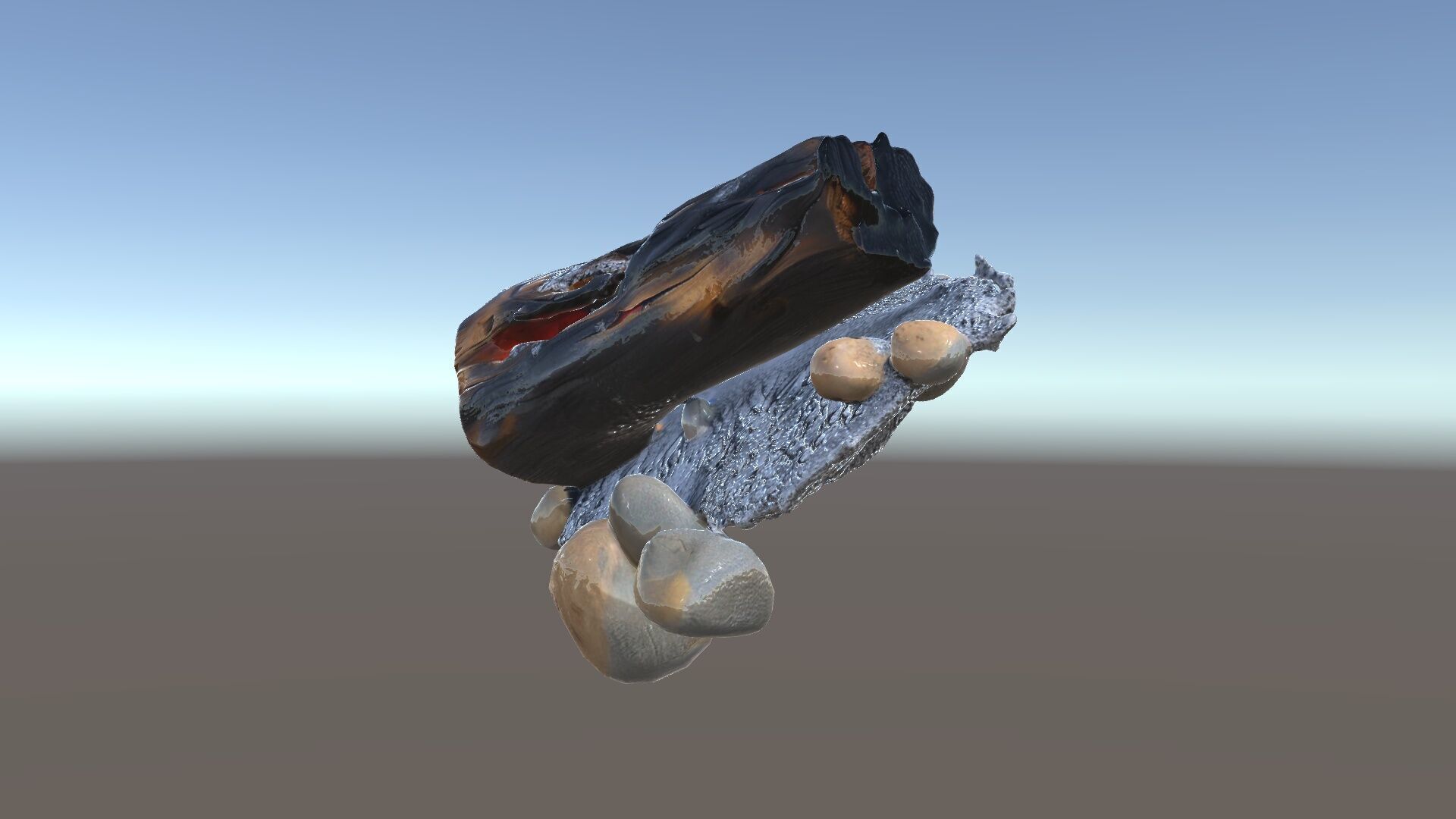 Charred Log and Ashes with Rocks Model Pack Texture_33