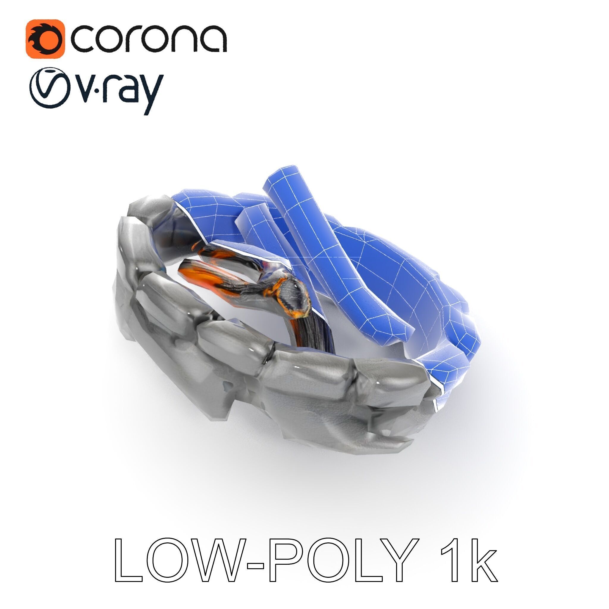 Campfire and Logs Model Pack for Realistic Simulation Low-poly 3D model_20