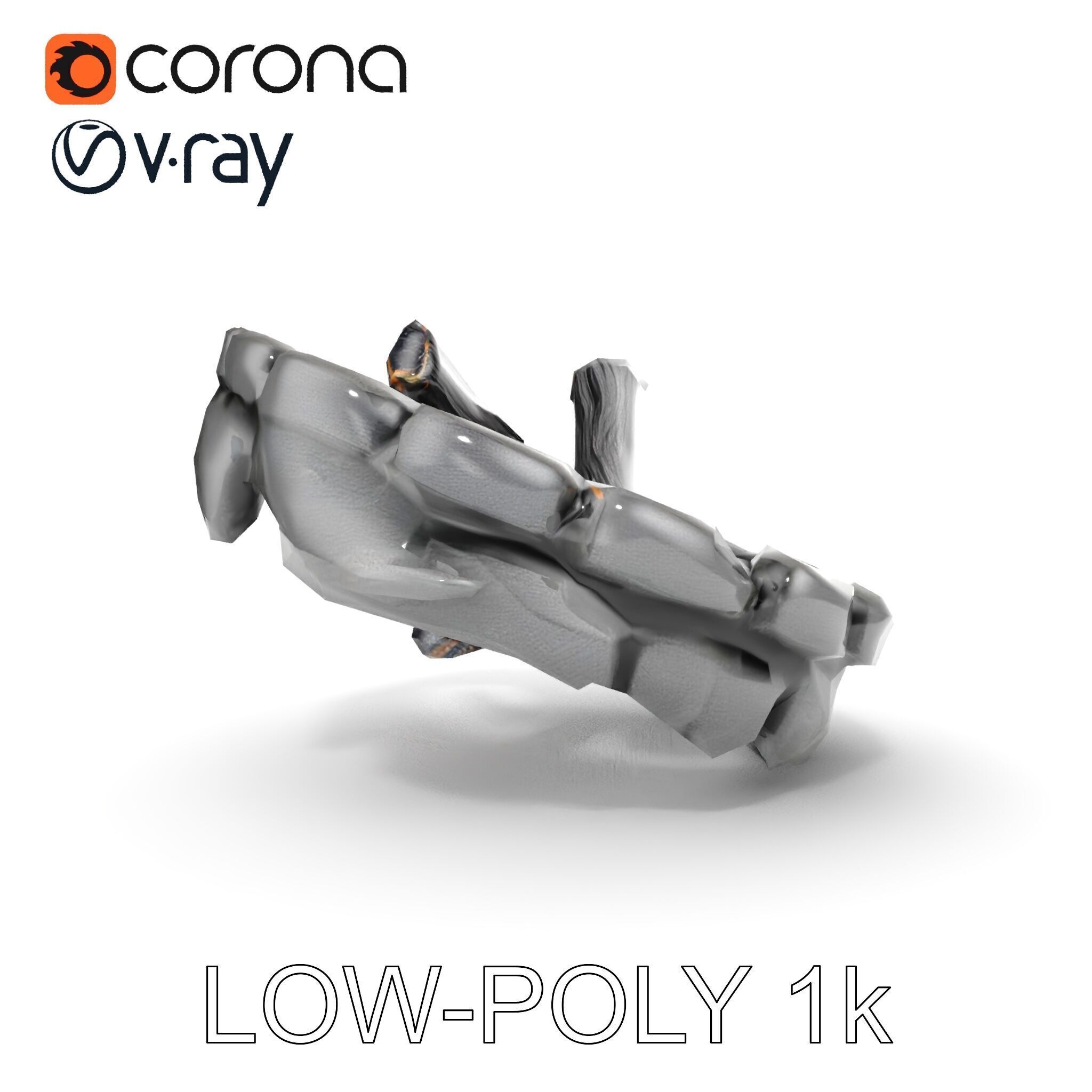 Campfire and Logs Model Pack for Realistic Simulation Low-poly 3D model_23