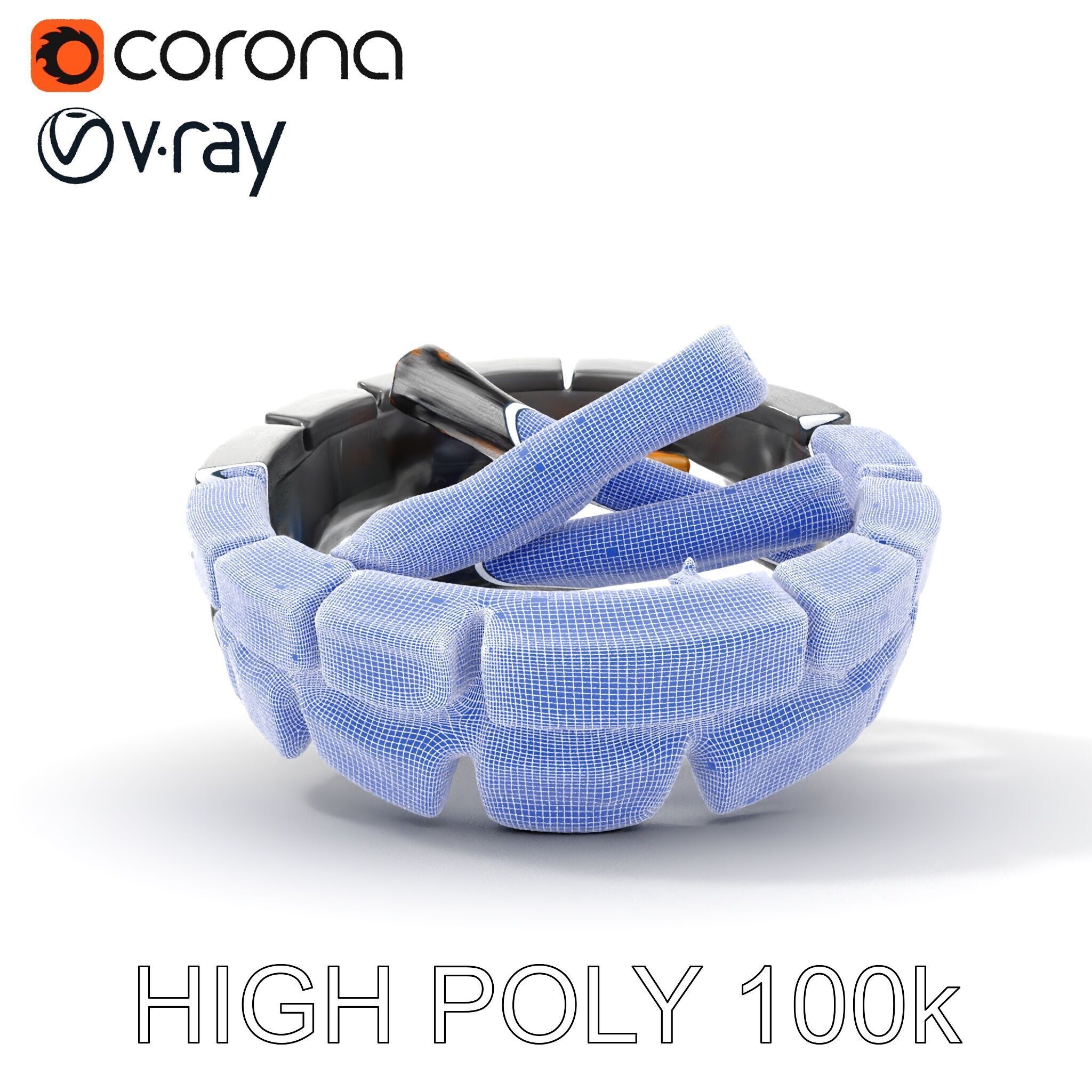 Campfire and Logs Model Pack for Realistic Simulation Low-poly 3D model_21