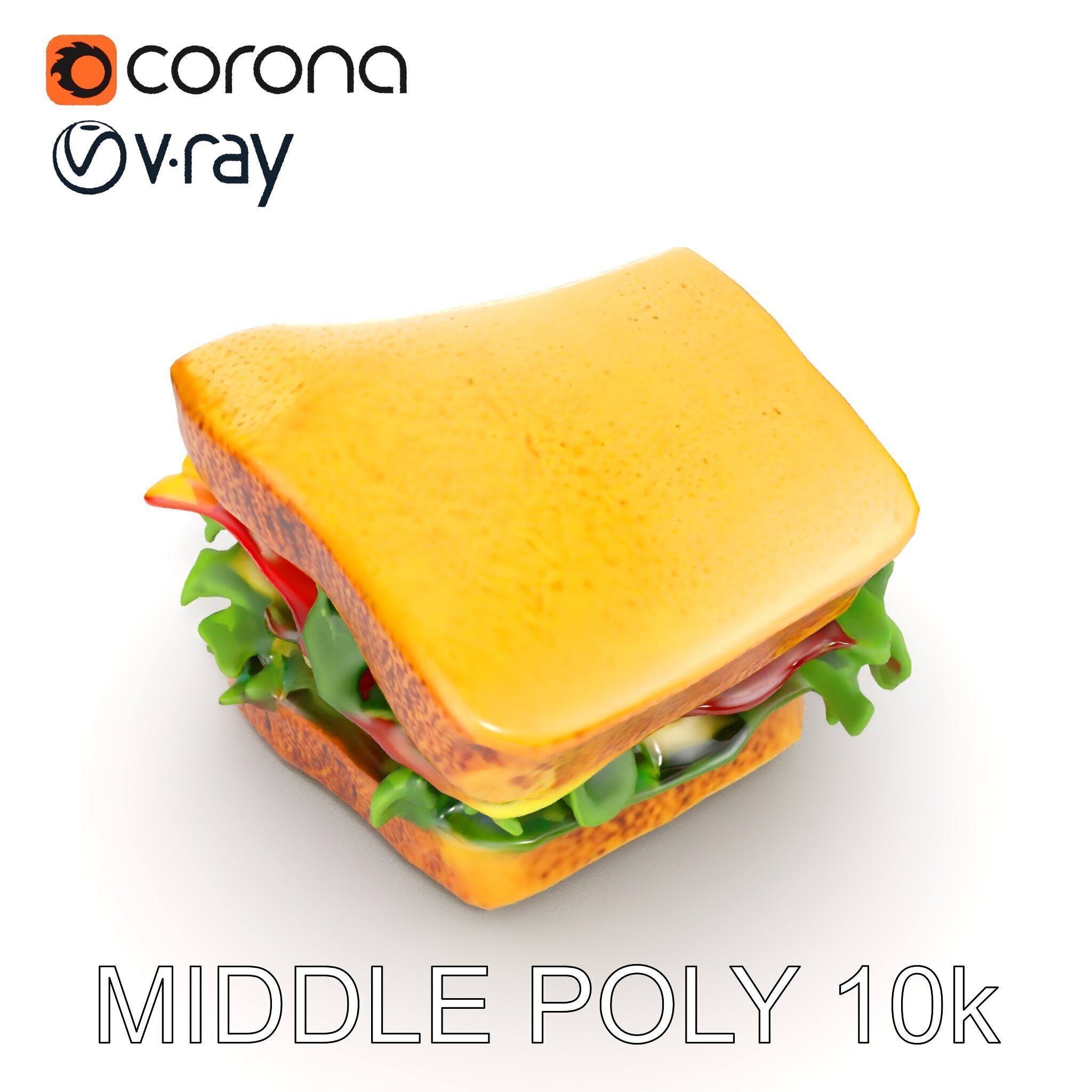 BLT Sandwich D Model Pack Low-poly 3D model_22