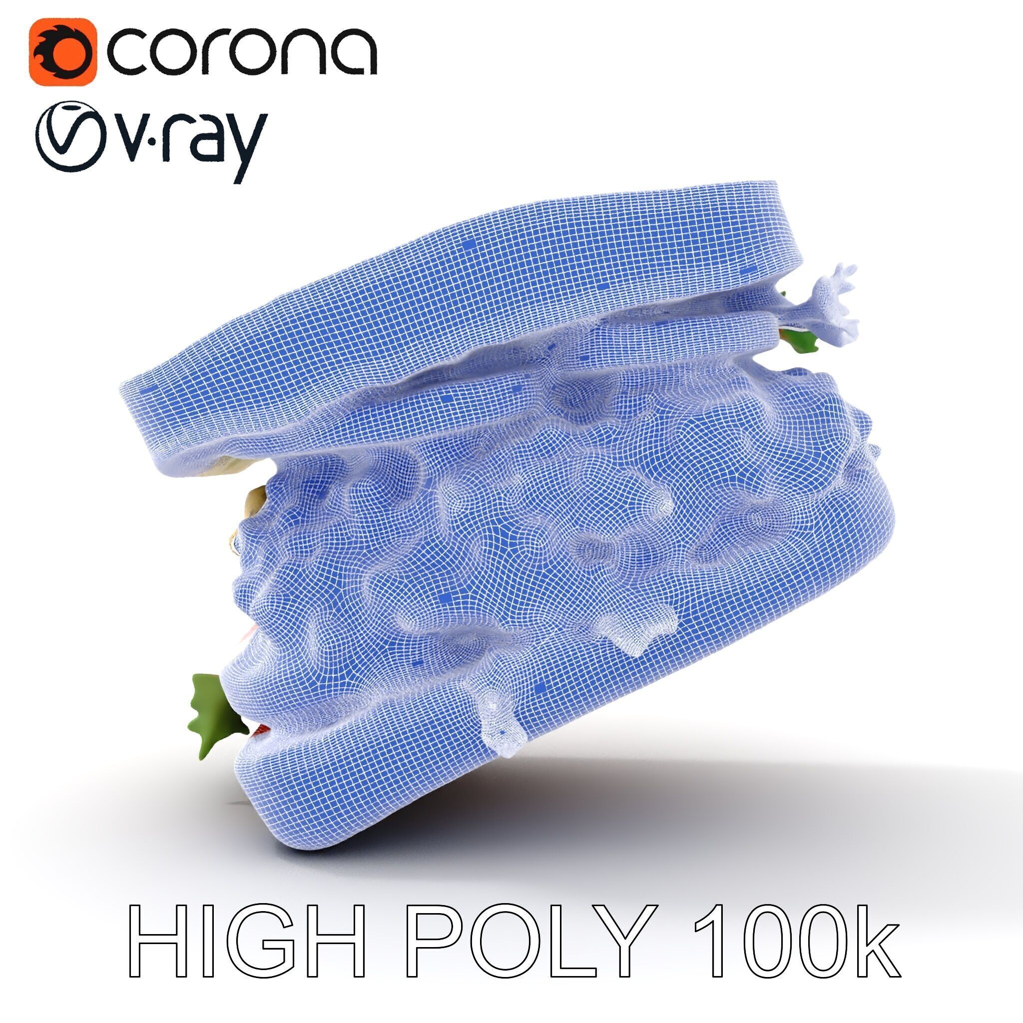 Chicken Salad Sandwich D Model Pack for Realistic Rendering Low-poly 3D model_32