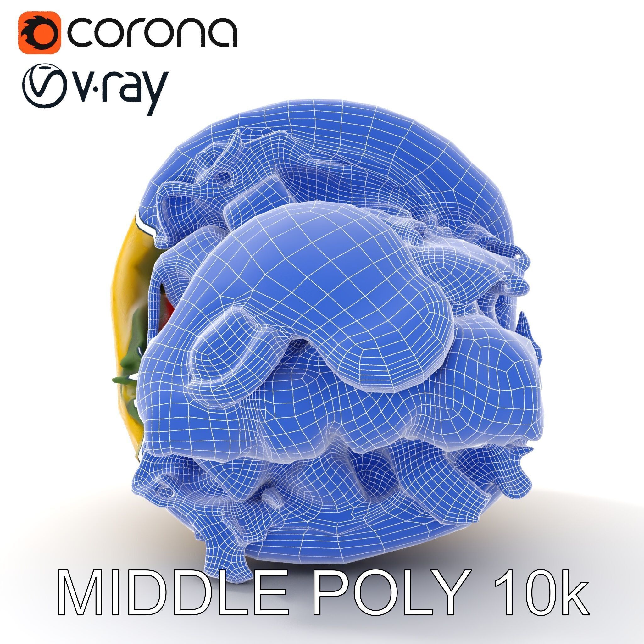 Tasty Shawarma Wrap D Model Pack Low-poly 3D model_13