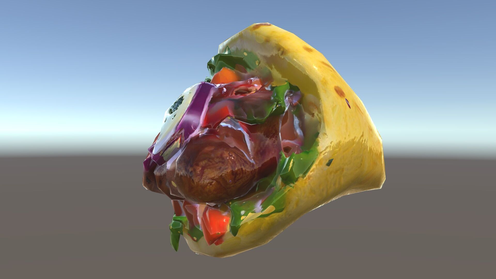 Tasty Shawarma Wrap D Model Pack Low-poly 3D model_34