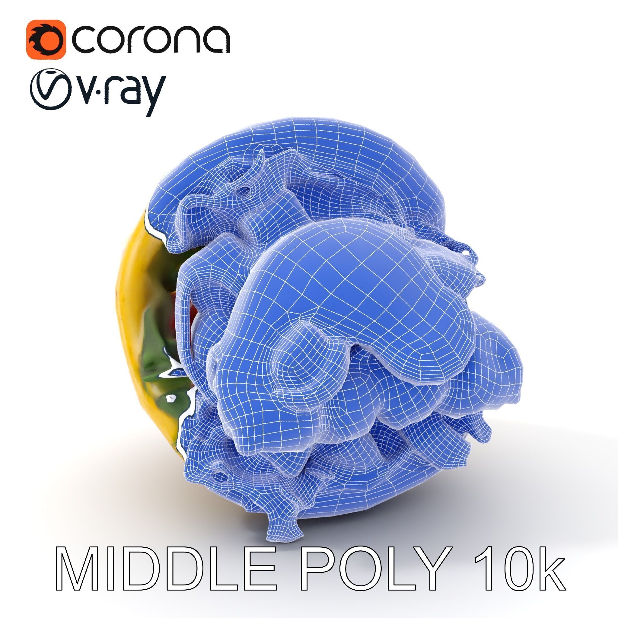 Tasty Shawarma Wrap D Model Pack Low-poly 3D model_30