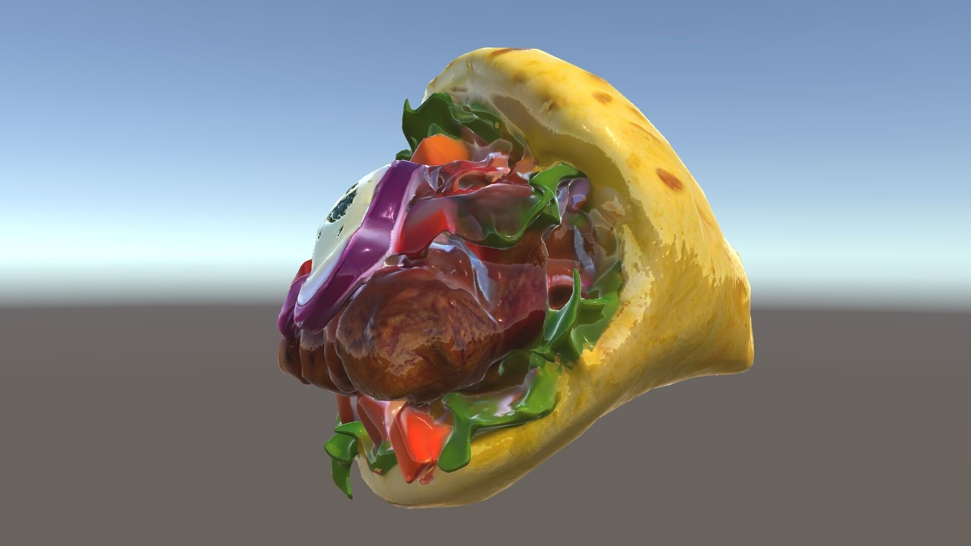Tasty Shawarma Wrap D Model Pack Low-poly 3D model_33