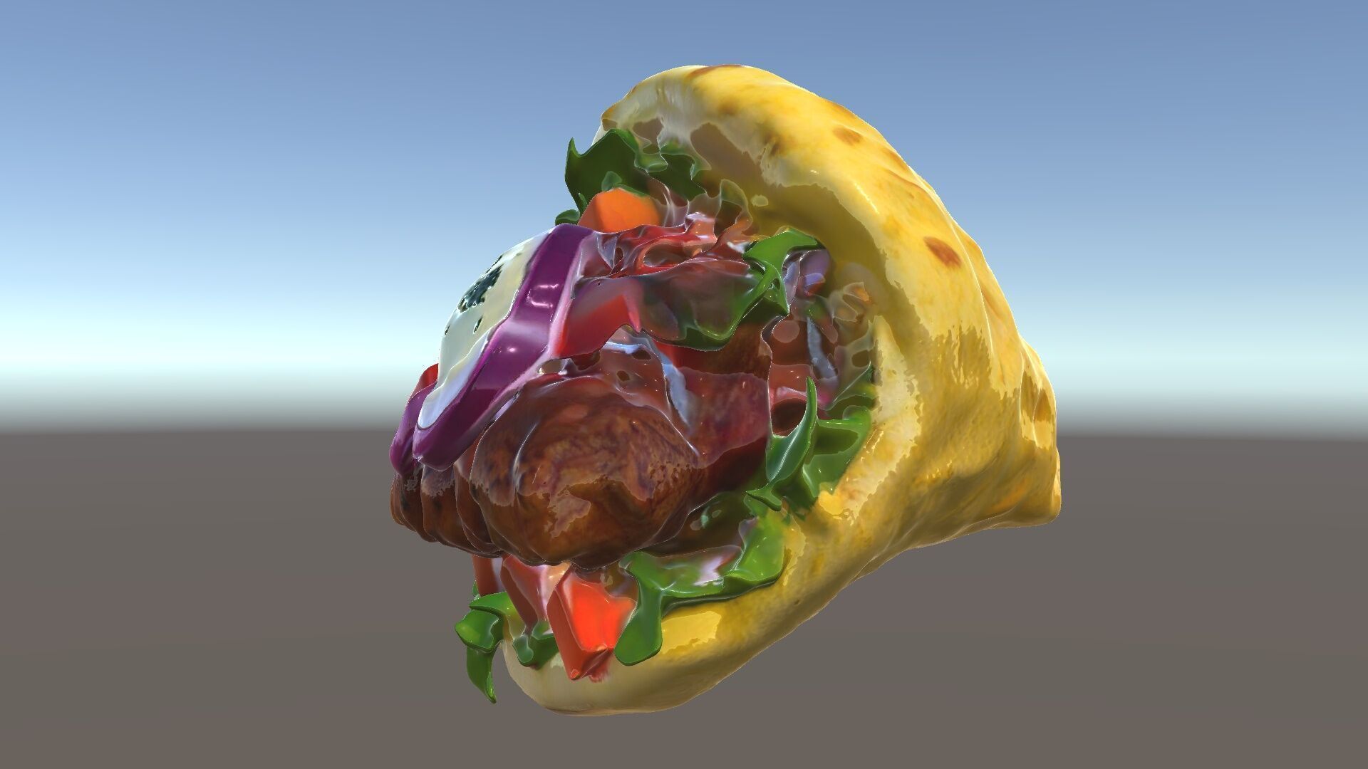 Tasty Shawarma Wrap D Model Pack Low-poly 3D model_5