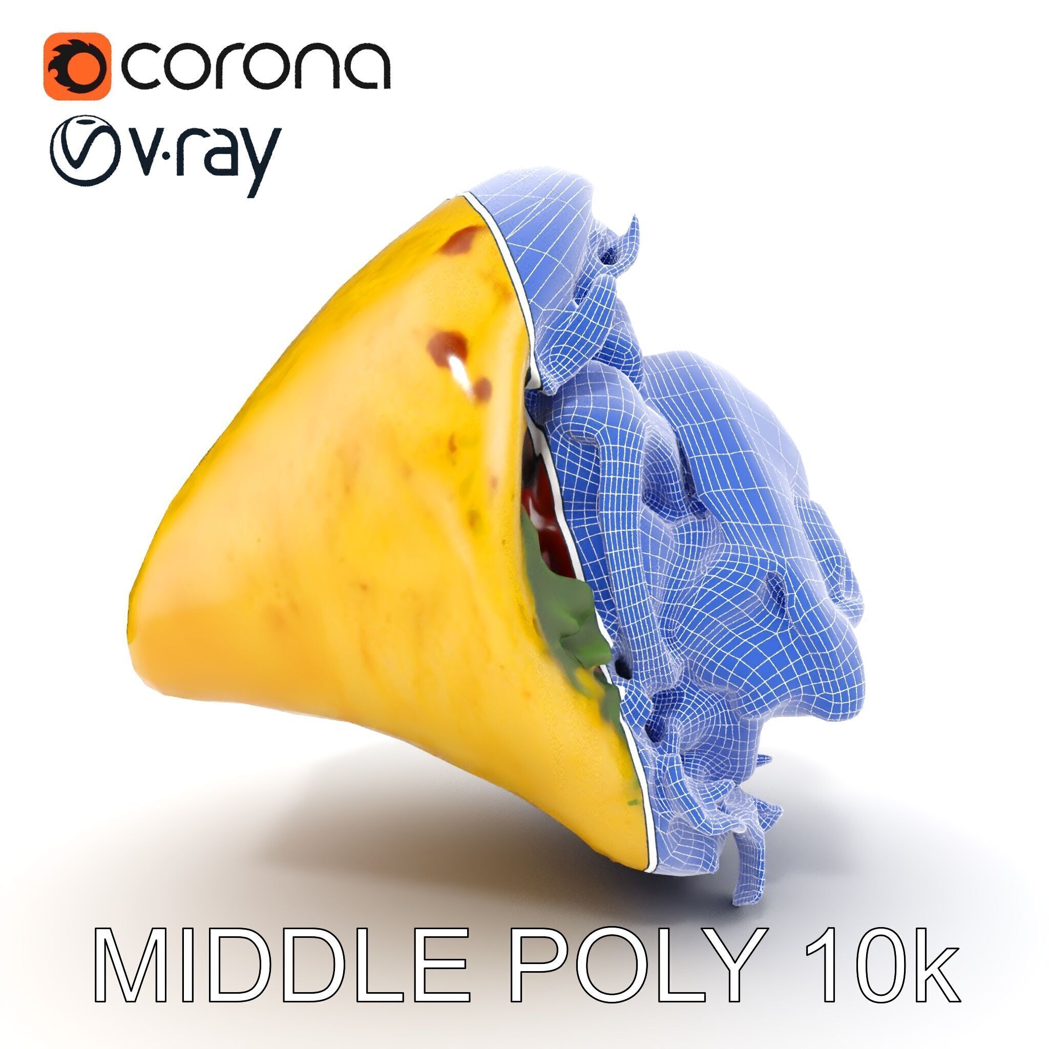 Tasty Shawarma Wrap D Model Pack Low-poly 3D model_27