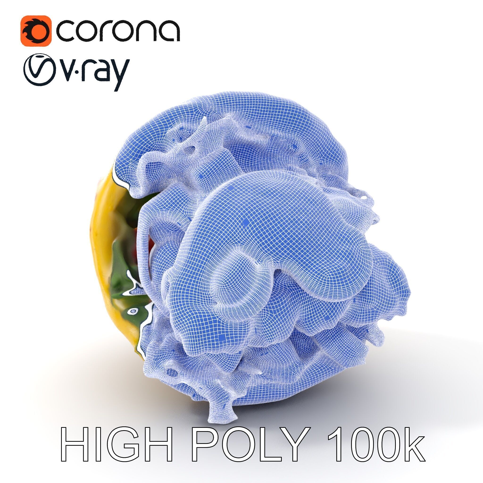 Tasty Shawarma Wrap D Model Pack Low-poly 3D model_4