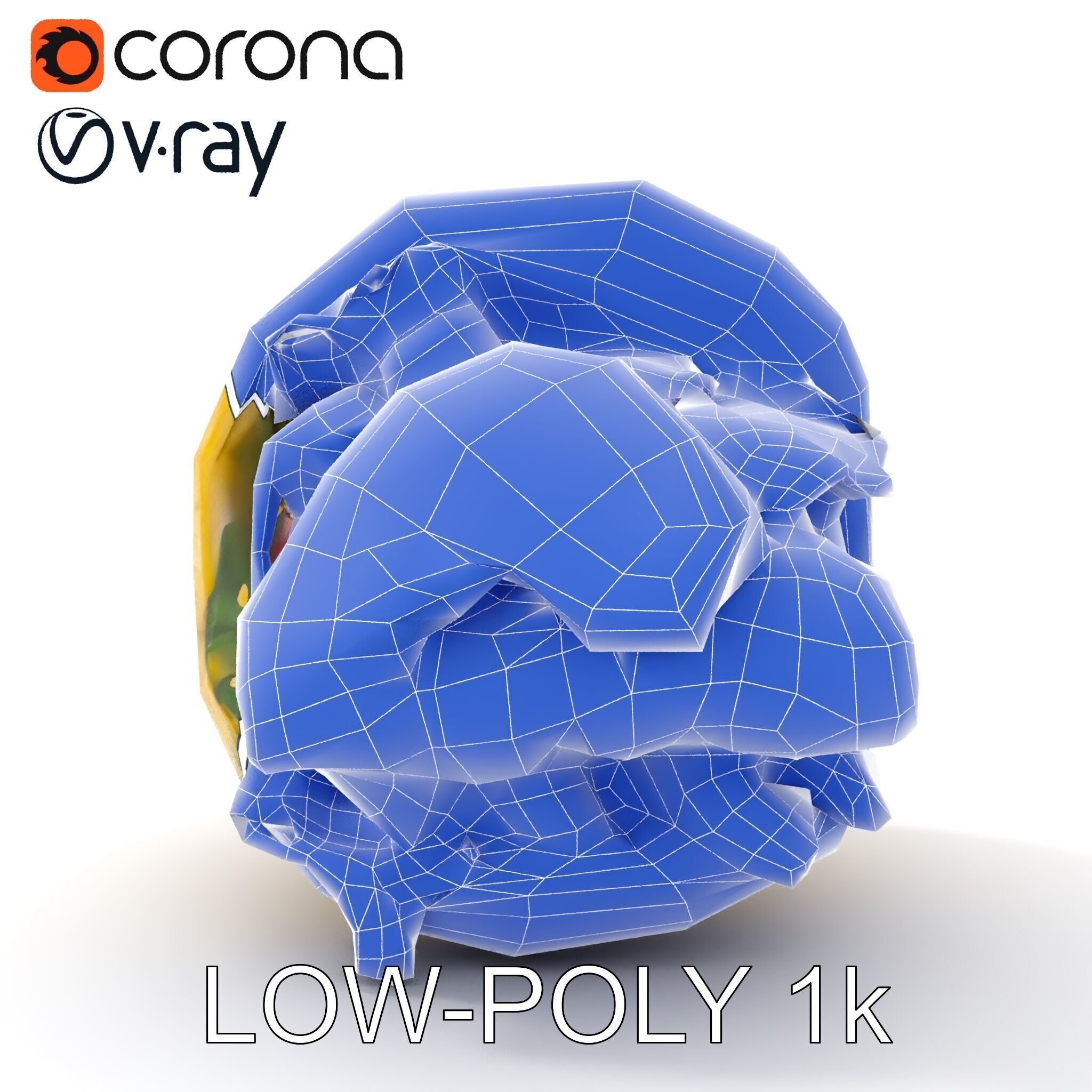 Tasty Shawarma Wrap D Model Pack Low-poly 3D model_11