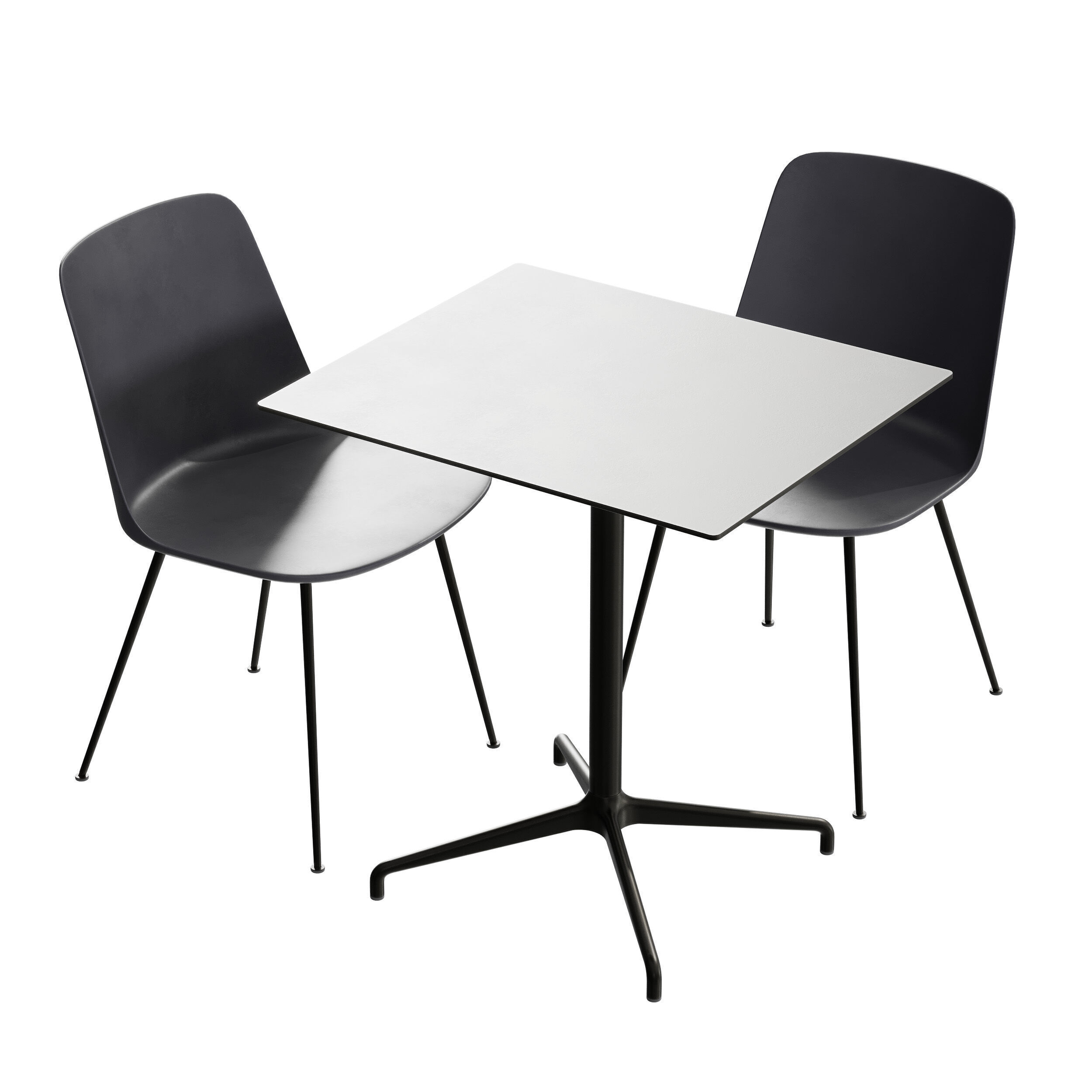 AndTradition Rely HW6 ATD4 Chair and Table by Hee Welling 3D model_2