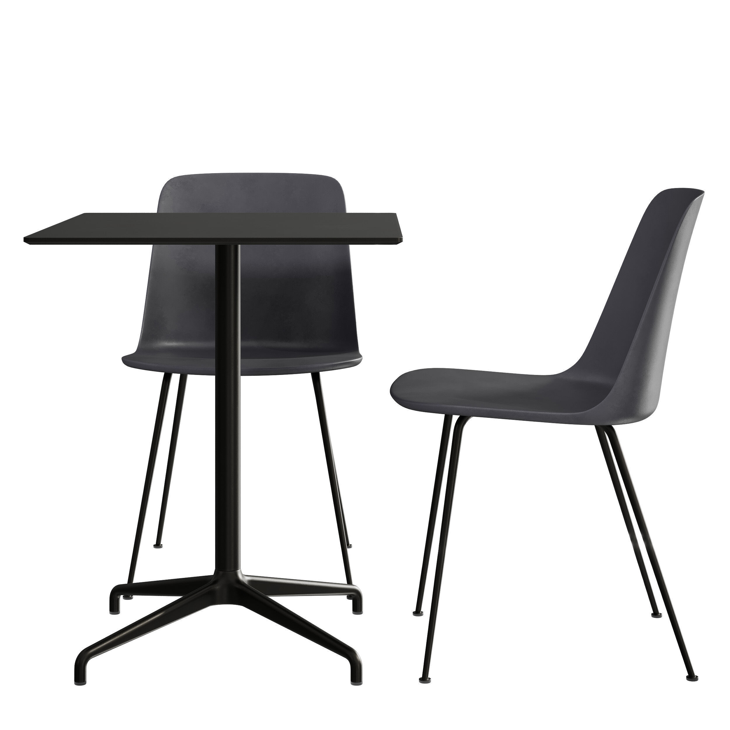 AndTradition Rely HW6 ATD4 Chair and Table by Hee Welling 3D model_4